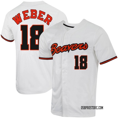 Men's Wilson Weber Oregon State Beavers Replica Full-Button Baseball Jersey