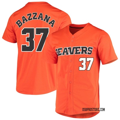 Youth Travis Bazzana Oregon State Beavers Replica Vapor Untouchable Full-Button Baseball Jersey - Orange